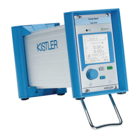 Kistler 5015A Series Lab Charge Amplifier Manuals