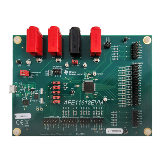 Texas Instruments AFE11612EVM User Manual