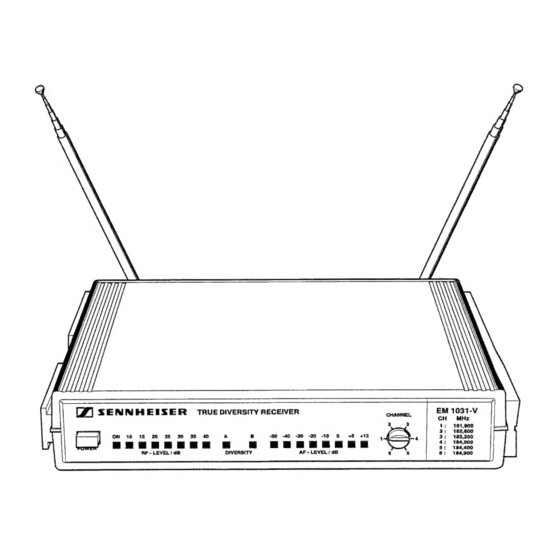 Sennheiser EM 1031-V Service Manual
