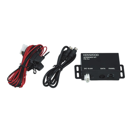 Kenwood PG-5J Instruction Manual