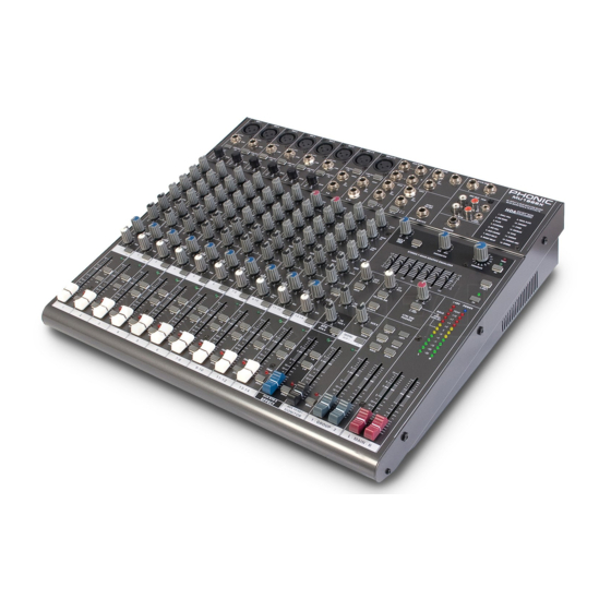 Phonic MU 1722X User Manual