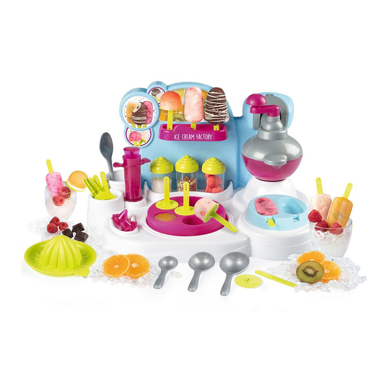 Smoby CHEF ICE CREAM FACTORY Quick Start Manual
