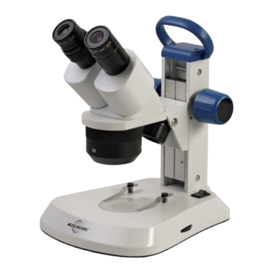 Accu-Scope EXS-210-24 Stereo Microscope Manuals