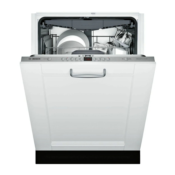 Bosch SHVM63W53N/01 Panel Dishwasher Manuals