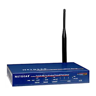 NETGEAR FWG114Pv1 - Wireless Firewall With USB Print Server Specifications