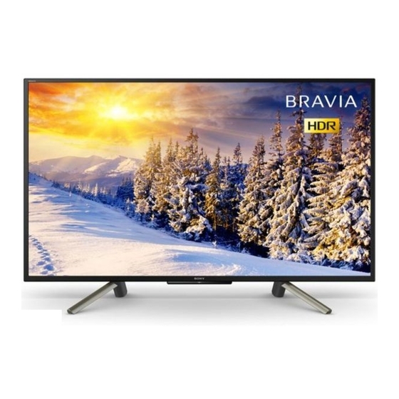 Sony BRAVIA KD-75XG87 Series Smart TV Manuals