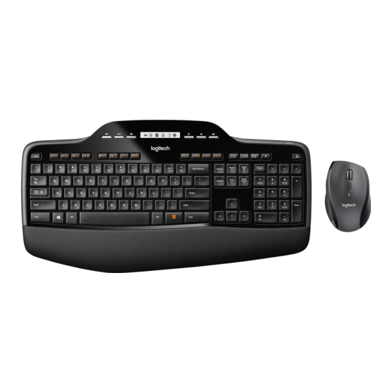 Logitech Wireless Desktop MK710 Getting Started