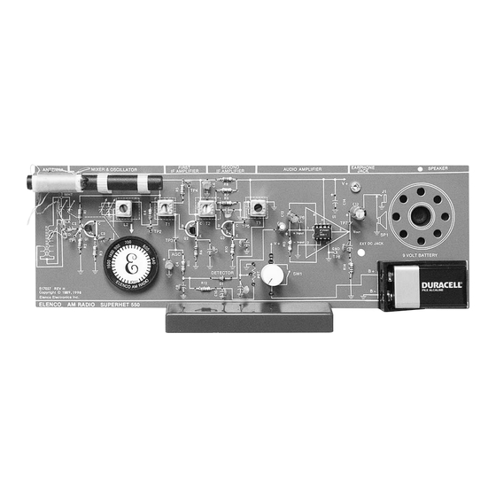 Elenco Electronics AM-550K Assembly And Instruction Manual