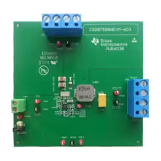 Texas Instruments CSD87588NEVM-603 User Manual