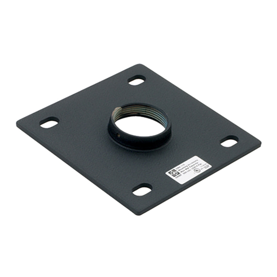 CHIEF Ceiling Plates CMA-110 Installation Instructions