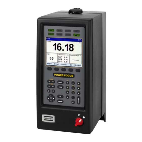 Atlas Copco Power Focus 4000 Compact Product Instructions