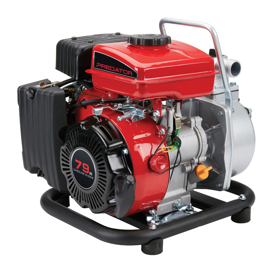 Predator 63404 1" Intake Discharge - Water Pump Manual