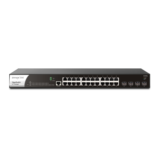 Draytek VigorSwitch G2282X Quick Start Manual