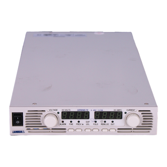 Lambda Genesys GENH 750W Technical Manual