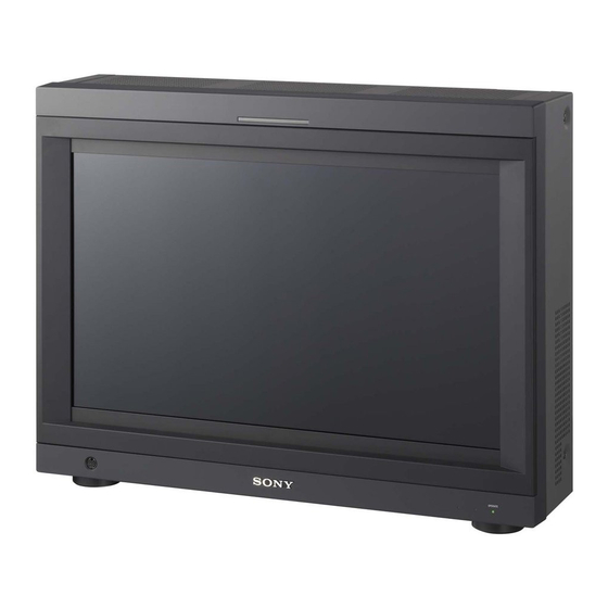 Sony bvm-l230 Operation Manual