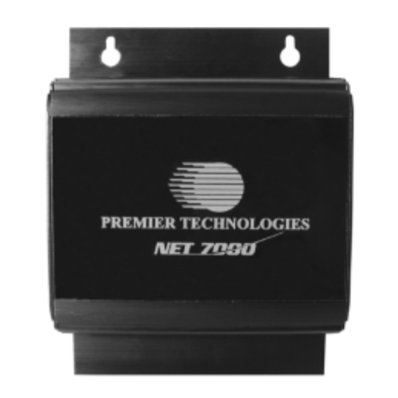 PREMIER TECHNOLOGIES NET 7000 Installation And Operating Instructions