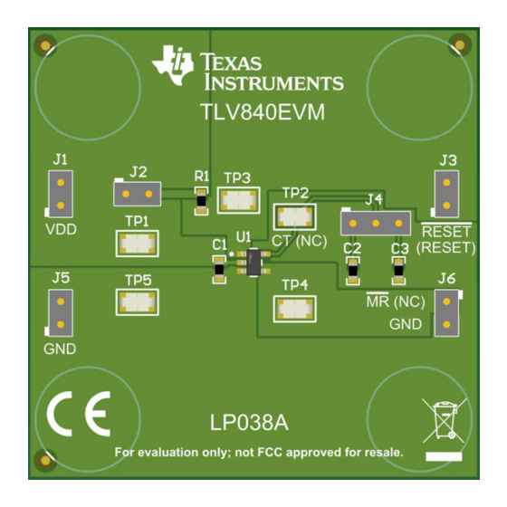 Texas Instruments TLV840EVM User Manual