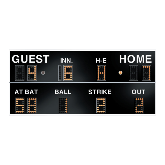 All American Scoreboards Everbrite MP-3388R Operating Instructions & Service Manual