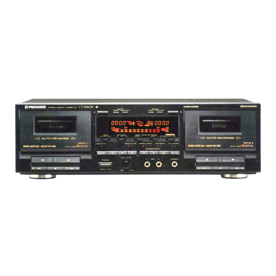 Pioneer CT-W801R Service Manual