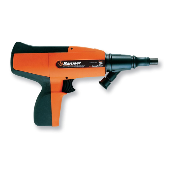 RAMSET D60 Operator's Saffety & Operating Instruction Manual