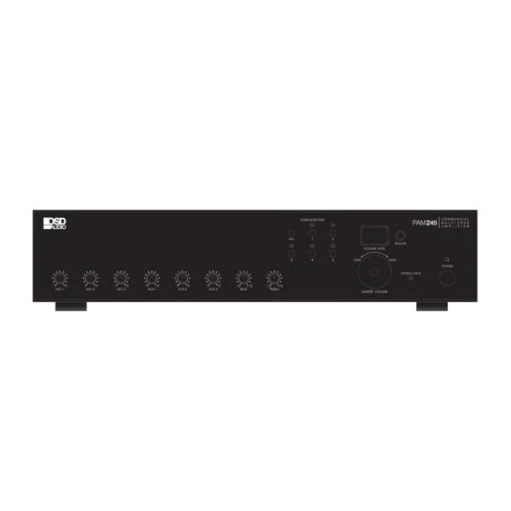 OSD Audio PAM 245 Instruction Manual