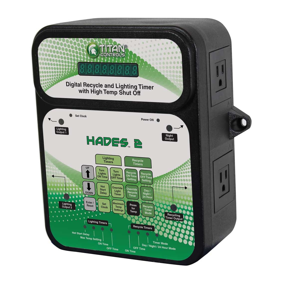 Titan Controls Hades  2 Instruction Manual