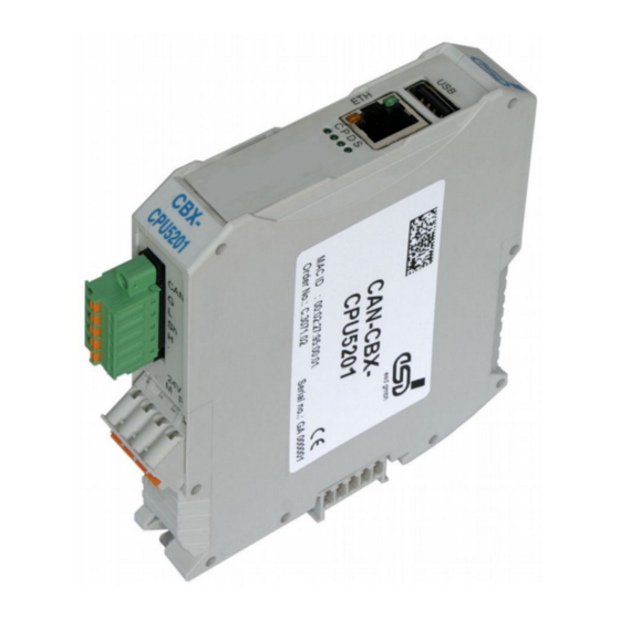 ESD CAN-CBX-CPU5201 Hardware Manual