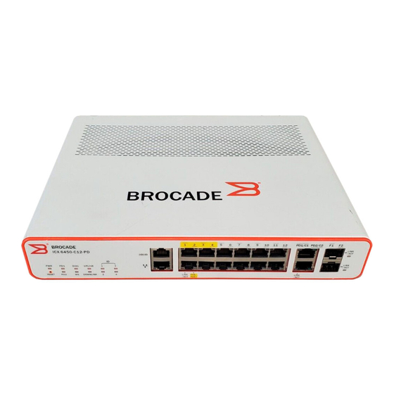 Brocade Communications Systems ICX 6450-C Manuals