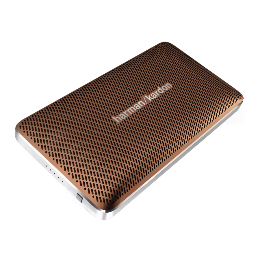 Harman Kardon ESQUIRE MINI - Speaker Quick Start Guide