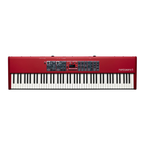 Clavia nord piano 4 Quick Manual