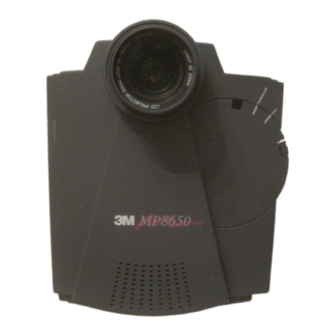 3M Multimedia Projector MP8650 Operator's Manual