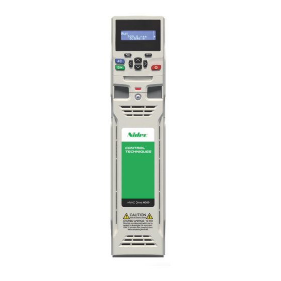 Nidec HVAC Drive H300 Quick Startup And Operation Manual