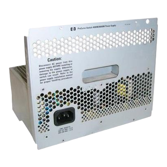 HP ProCurve 4000m Disassembly Instructions