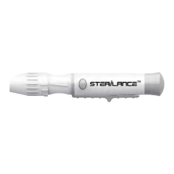 SteriLance LDE 3 Instructions For Use Manual