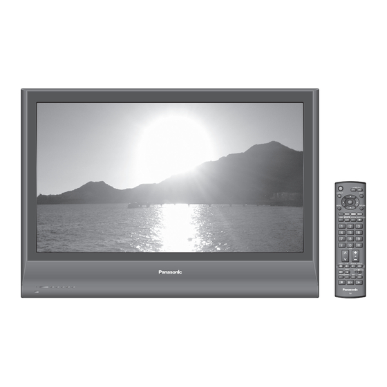 Panasonic Viera TH-37PV7F Operating Instructions Manual