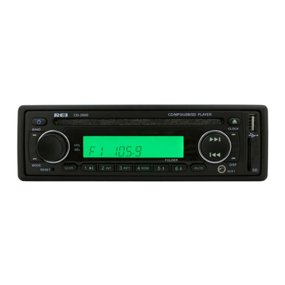 REI CD-2000 Installation & Operation Manual