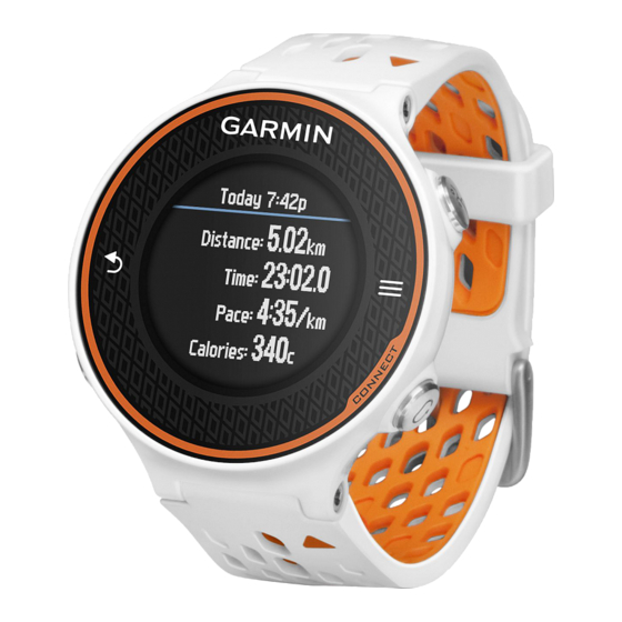 Garmin Forerunner 620 Quick Start Manual