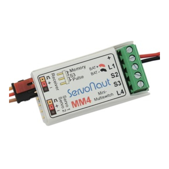 Servonaut MM4 Manuals