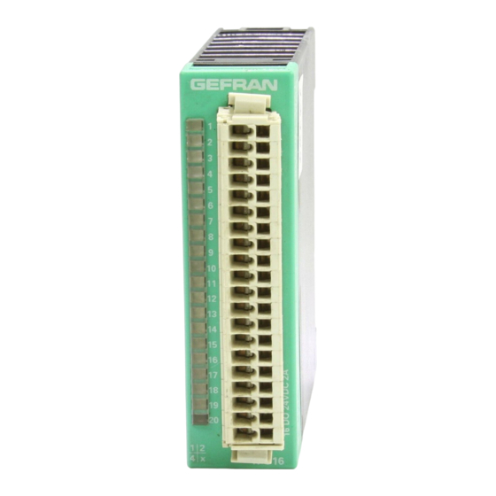 gefran R-U16 Installation And Operation Manual