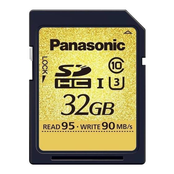 Panasonic RP-SDUC32GAK Owner's Manual
