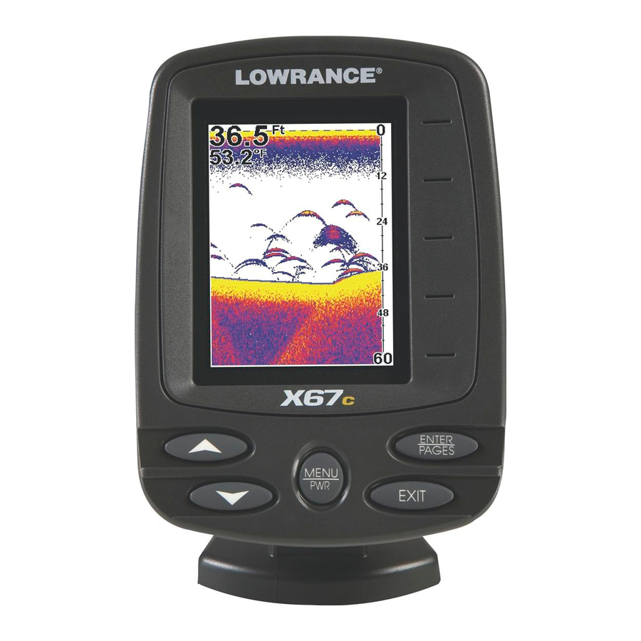 Lowrance X67C Installation And Operation Instructions Manual