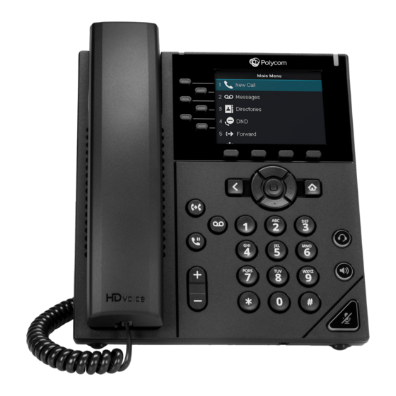 Polycom VVX 350 Quick Manual