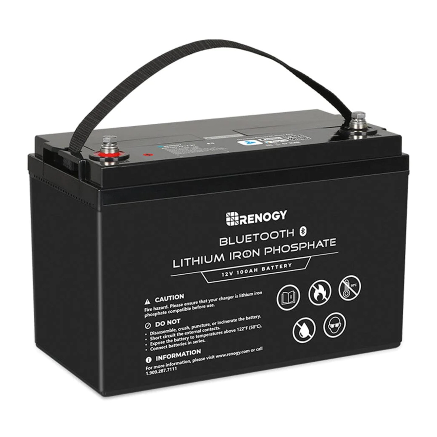 Renogy RBT100LFP12-BT - LITHIUM IRON PHOSPHATE Manual
