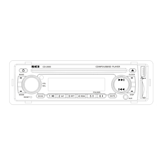 REI CD-2000 Installation & Operation Manual