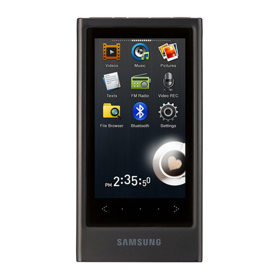Samsung YP-P3 User Manual