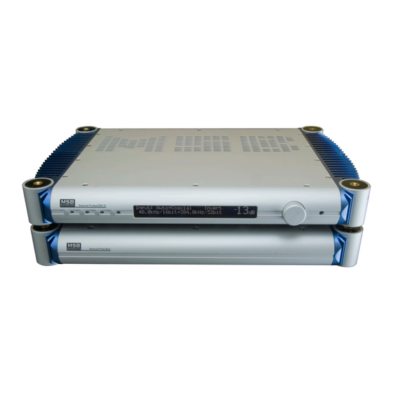 MSB Technology DAC IV User Manual