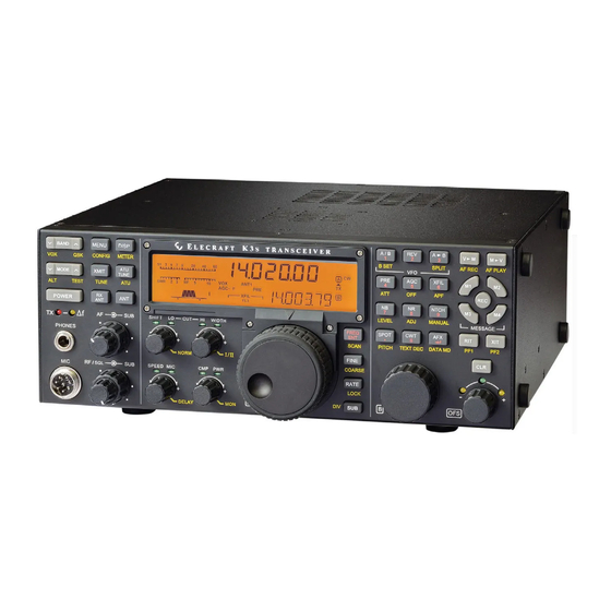 ELECRAFT K3S Frequently Asked Questions