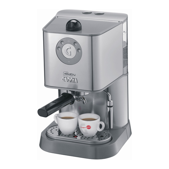 Gaggia Baby Twin Operating Instructions Manual