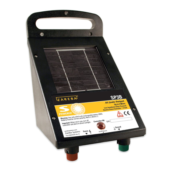 Zareba SP3 Solar Fence Controller Manuals