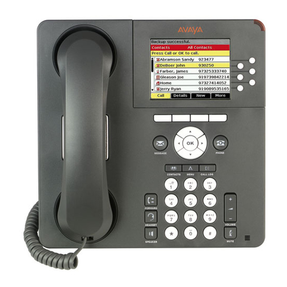 Avaya IP Office 9640 Quick Reference Manual